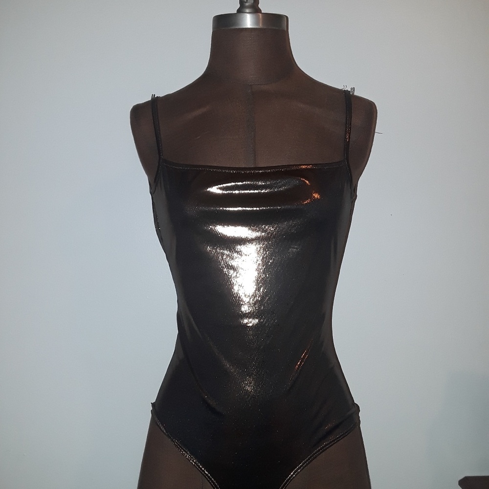 Golden bodysuit NWOT